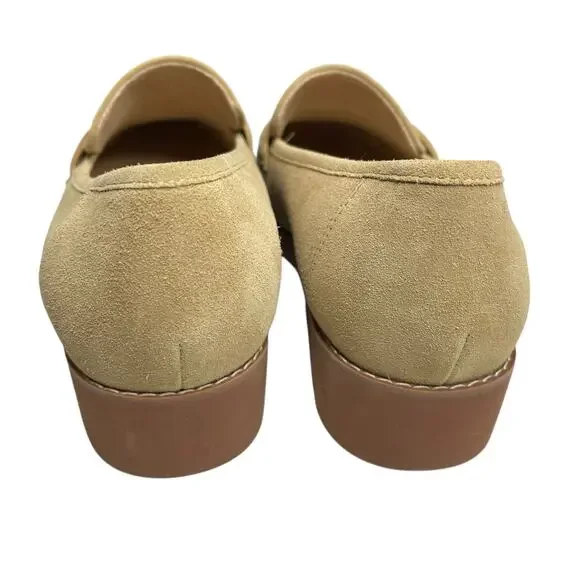 Vionic Women’s Cheryl II Lug penny Loafers size 8 Wide Slip-on Sand Suede - Picture 3 of 9